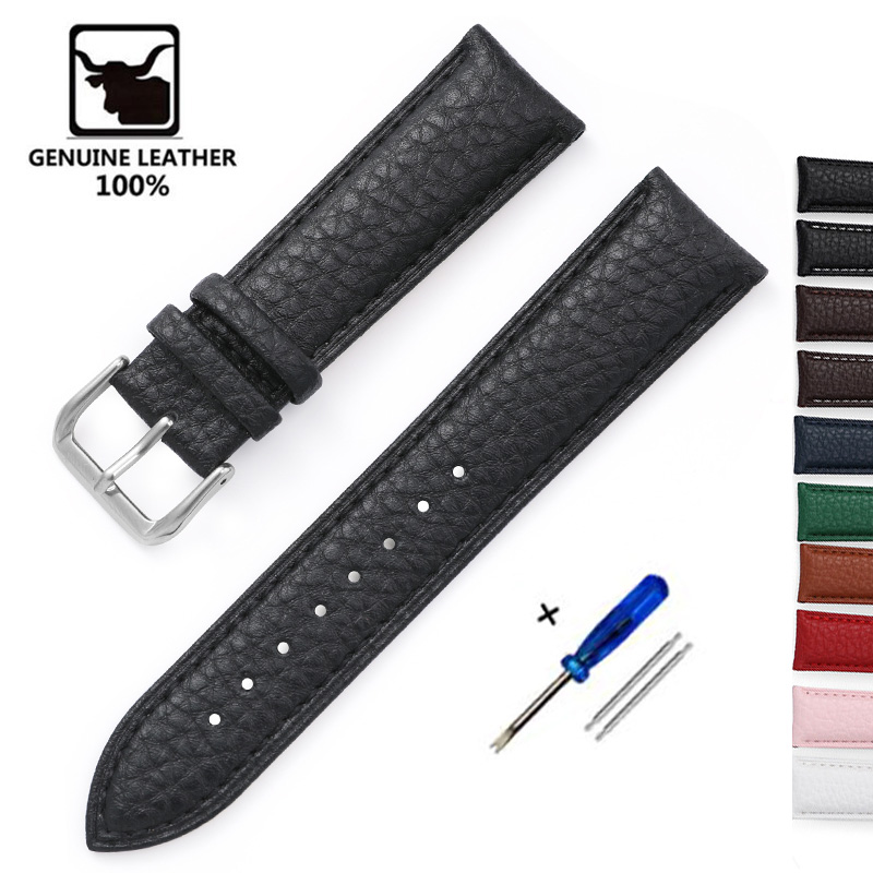 Nato Strap Nylon - الليتشي نمط لينة الجلود حزام (استيك)