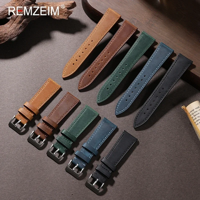 Suede Strap Watch - سوار ساعة جلدي من Crazy Horse