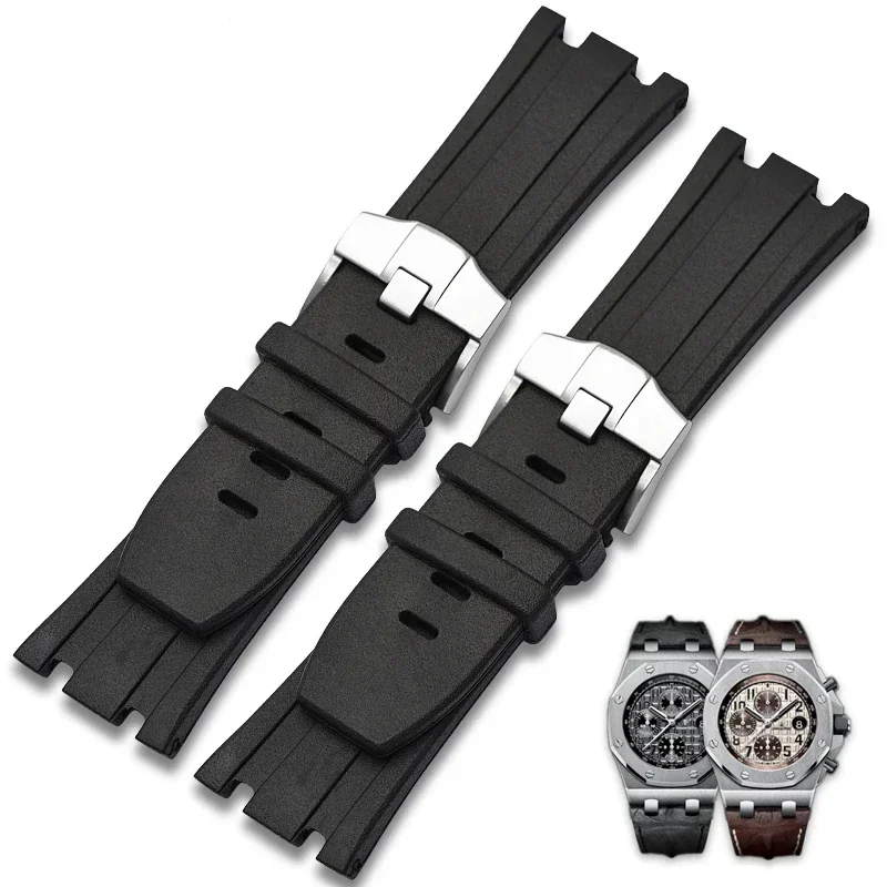 Audemars Piguet Watch Royal Oak Offshore - حزام ساعة مطاطي لساعة أوديمارس وبيجو