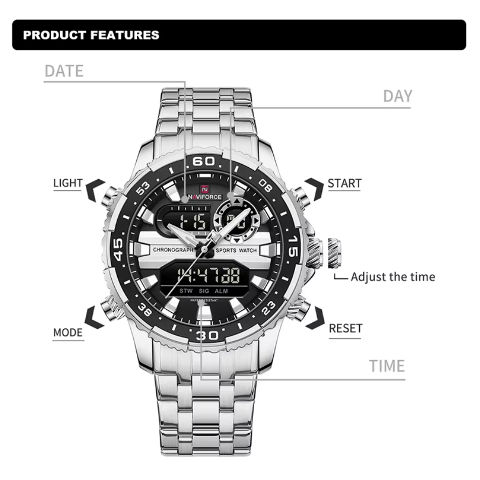 ساعات رجالية NAVIFORCE الاتجاه - مراجعة Citizen Watch Tsuyosa وسعره