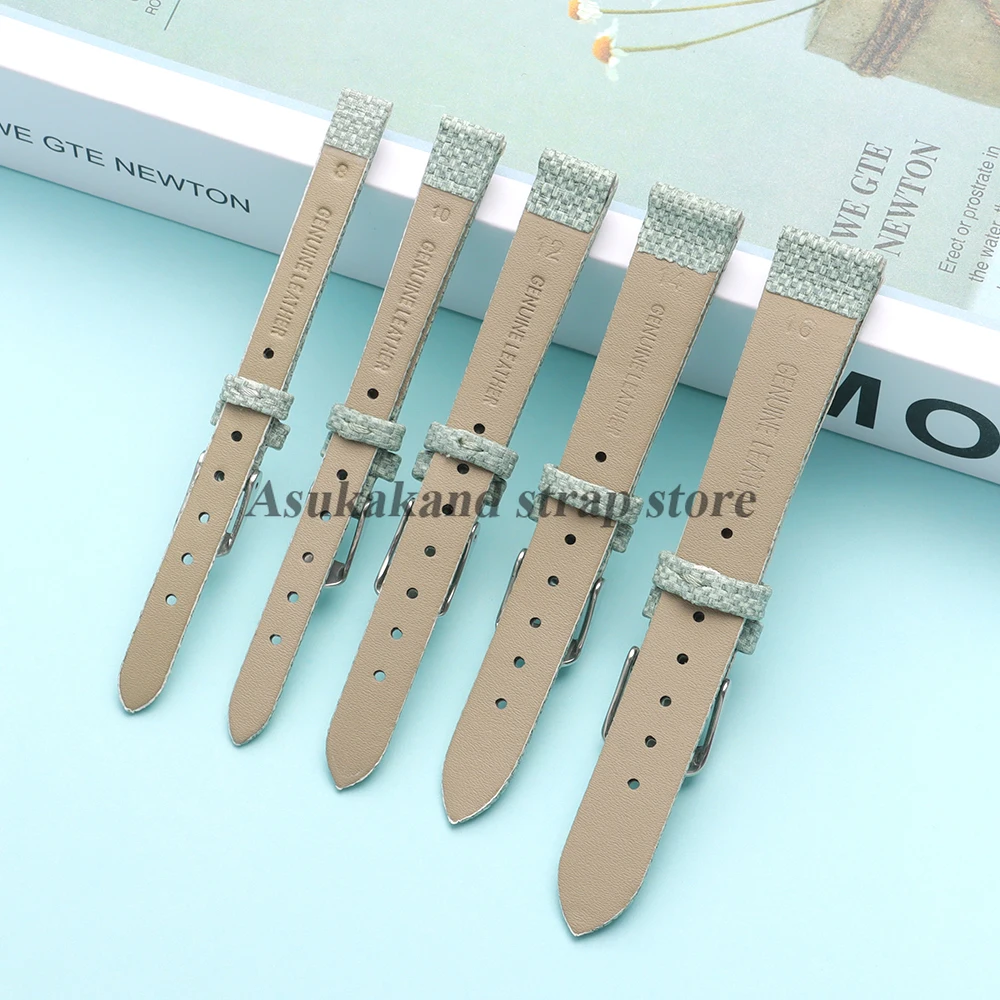 سوار ساعة من القماش والجلد بمق - مراجعة Suede Strap Watch وسعره