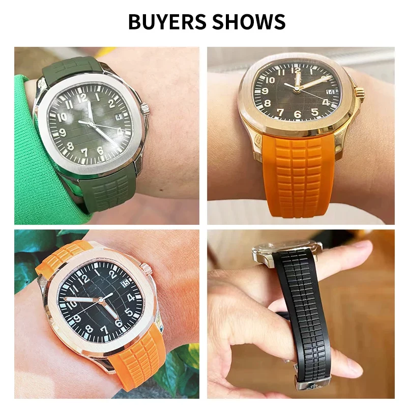 حزام ساعة سيليكون مقاوم للعرق  - مراجعة Patek Philippe Watch Aquanaut وسعره
