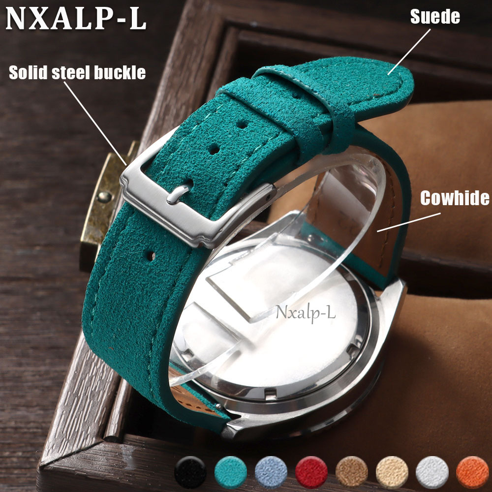 حزام ساعة من جلد البقر المدبوغ - مراجعة Suede Strap Watch وسعره