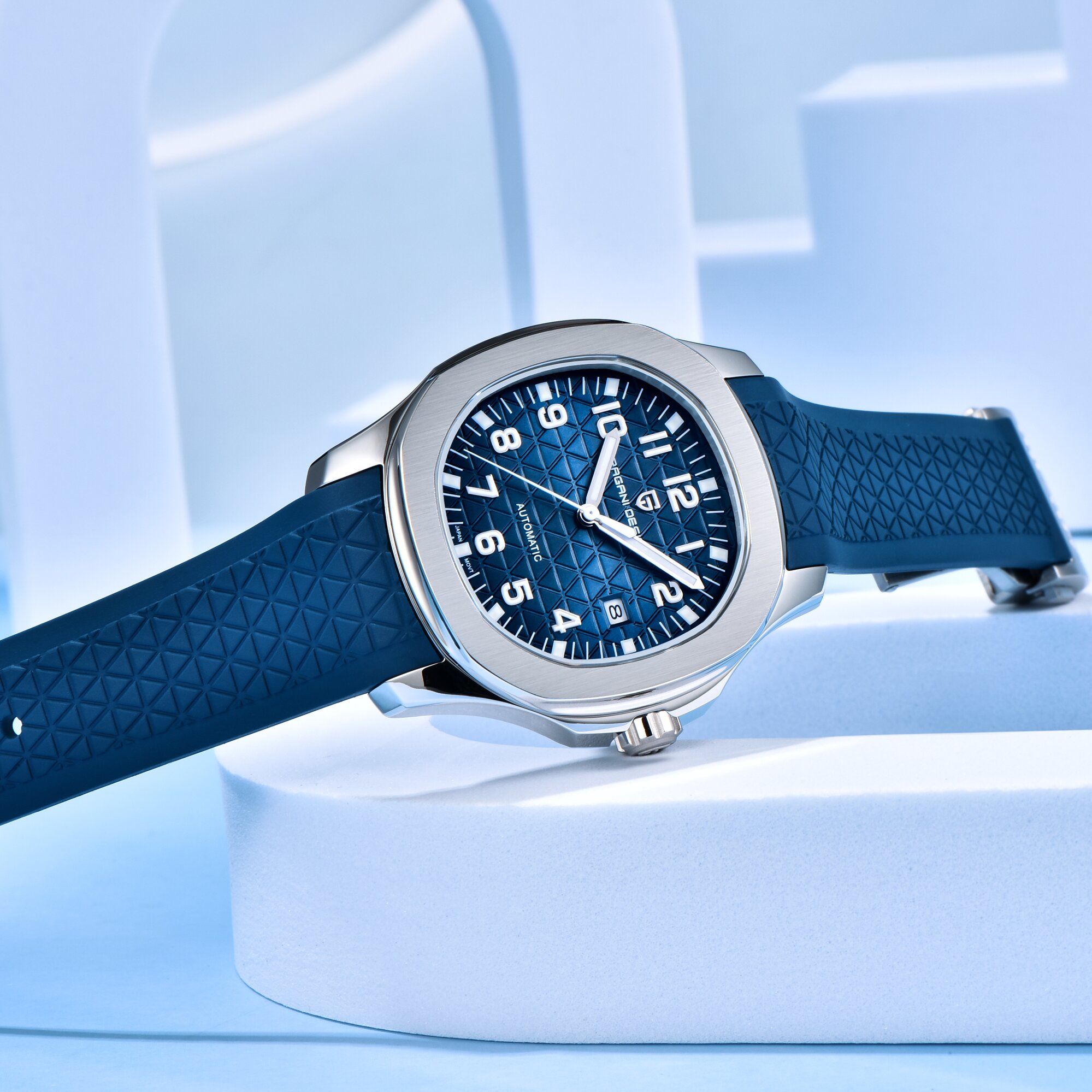 ساعة ميكانيكية رجالية من PAGAN - مراجعة Rubber Strap Diver وسعره
