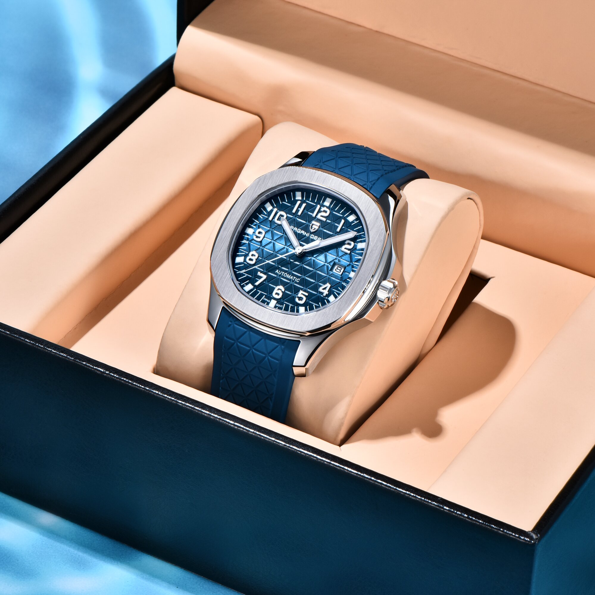 ساعة ميكانيكية رجالية من PAGAN - مراجعة Rubber Strap Diver وسعره