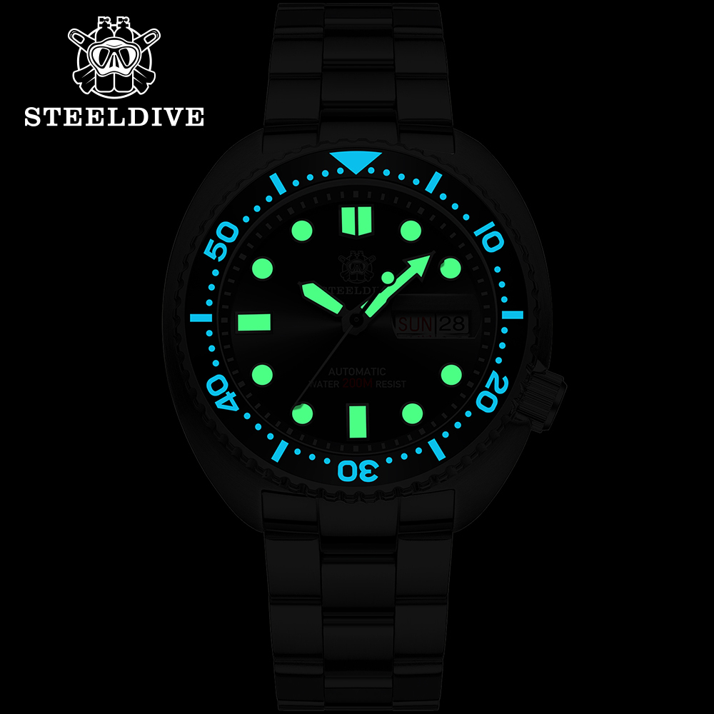 ساعة STEELDIVE ماركة SD1972 45 - مراجعة Seiko Watch Prospex وسعره
