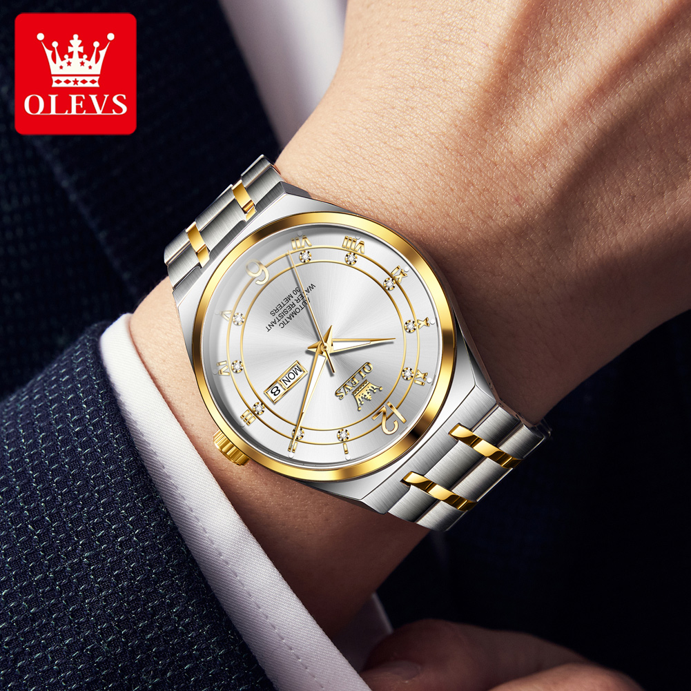 ساعة OLEVS للرجال، ساعة ميكاني - مراجعة Rolex Watch Datejust وسعره