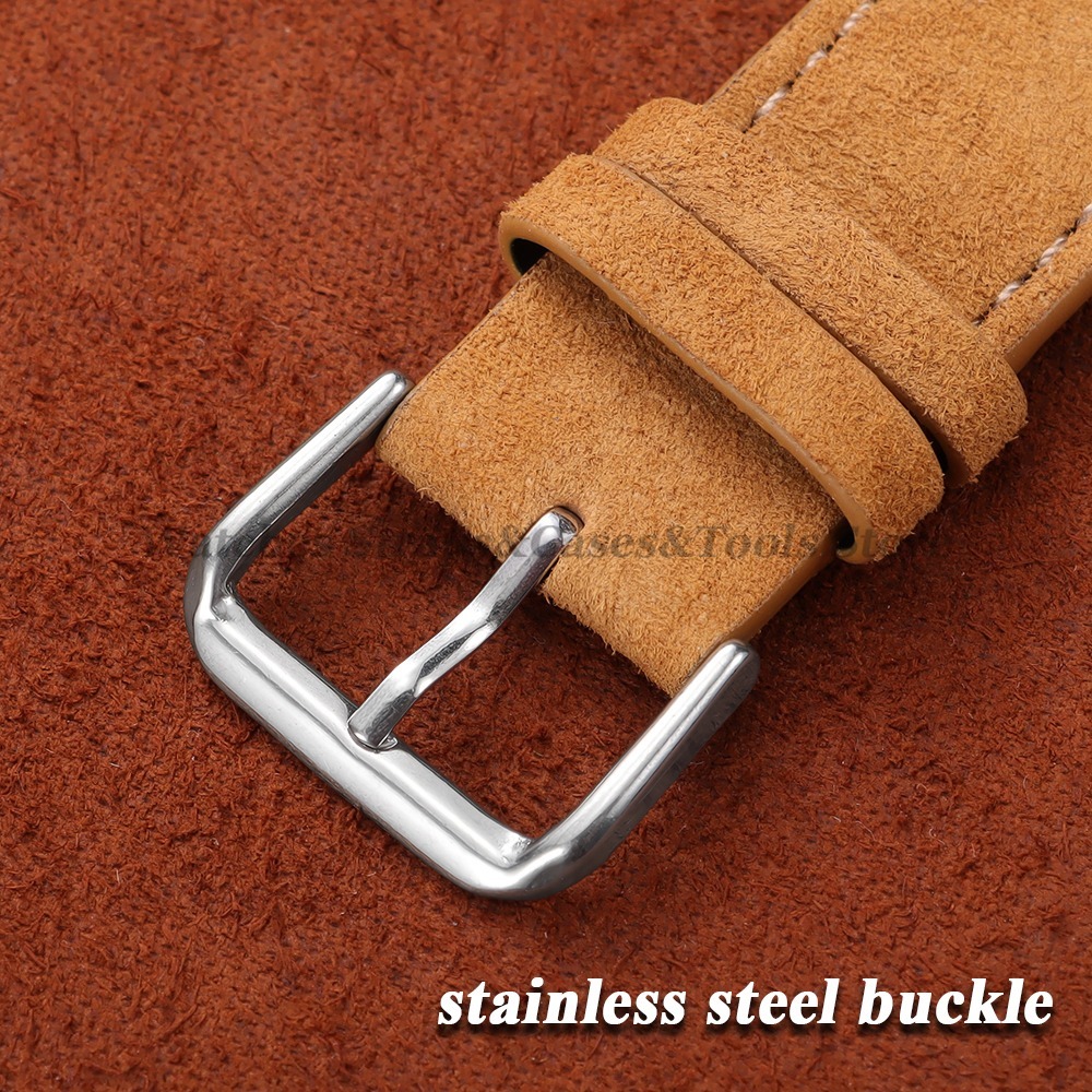خمر الجلد المدبوغ جلد البقر حز - مراجعة Suede Strap Watch وسعره