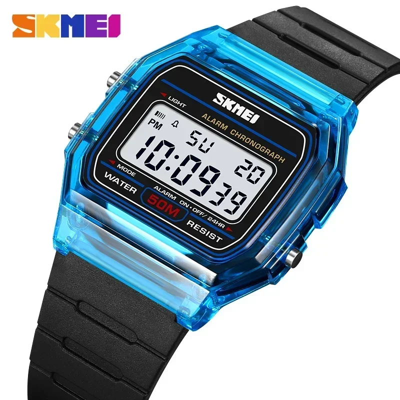 SKMEI 2056 شفافة بولي TPU حزام - مراجعة Rubber Strap Diver وسعره