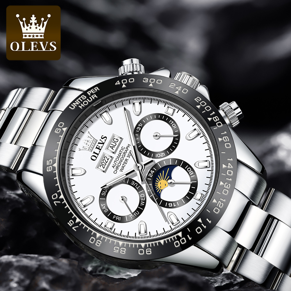 OLEVS 6654 ساعة رجالي فاخرة كر - مراجعة Cartier Watch Tank وسعره