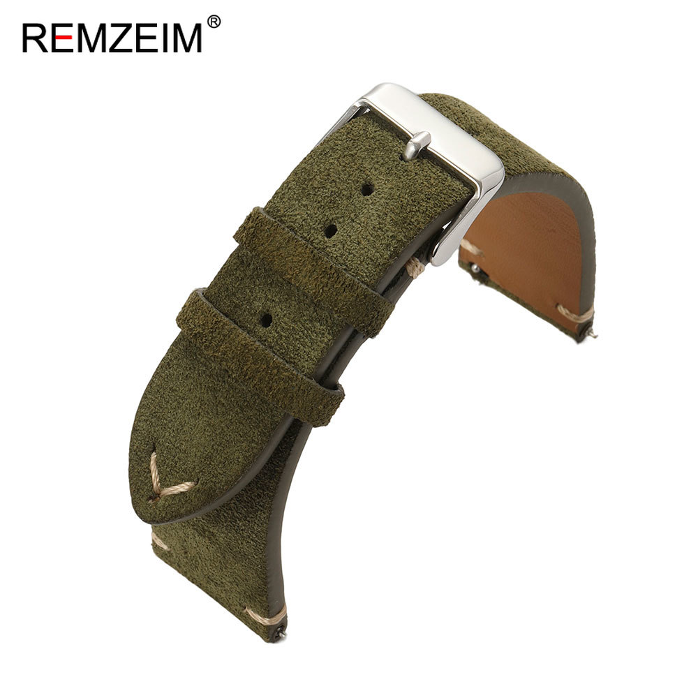 حزام ساعة من الجلد السويدي للج - مراجعة Suede Strap Watch وسعره