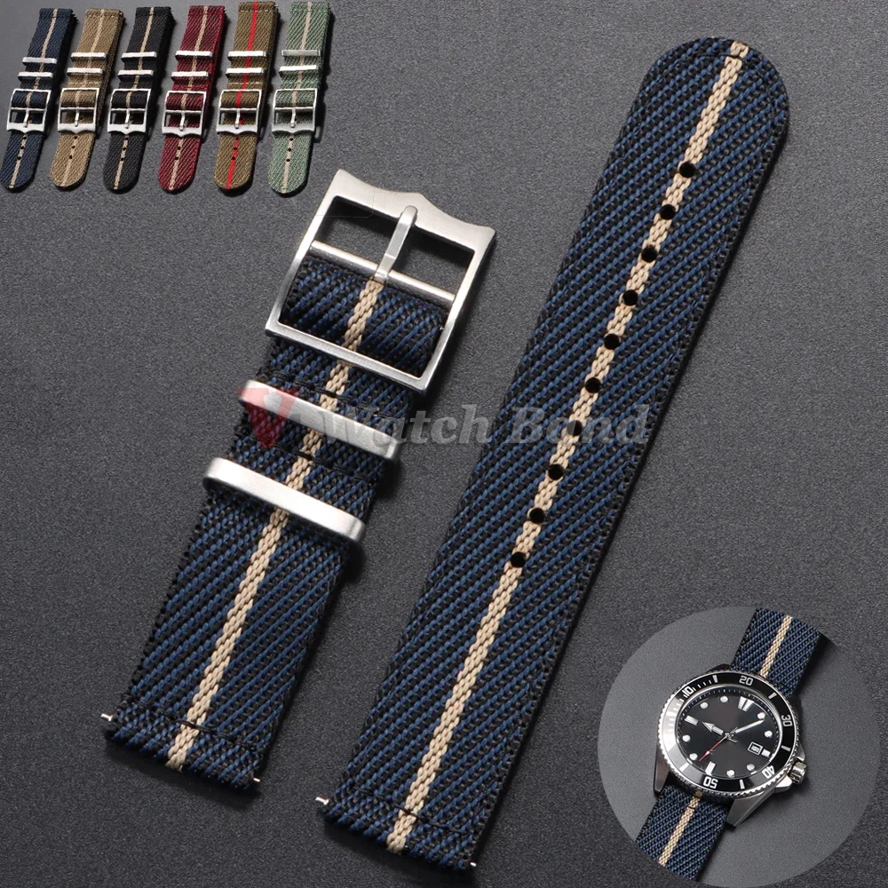 20 22 مللي متر حزام نايلون ل ت - مراجعة Nato Strap Nylon وسعره