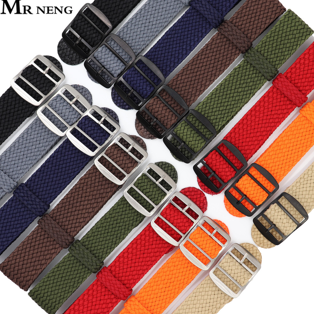 Watchband 18 20 22 مللي متر ل  - مراجعة Perlon Strap Woven وسعره