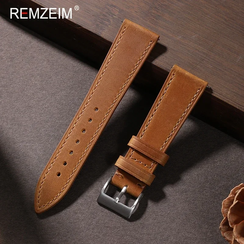 سوار ساعة جلدي من Crazy Horse  - مراجعة Suede Strap Watch وسعره