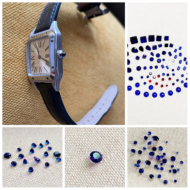 تاج ساعة مع ياقوت أزرق دائري ي - مراجعة Cartier Watch Ballon Bleu وسعره