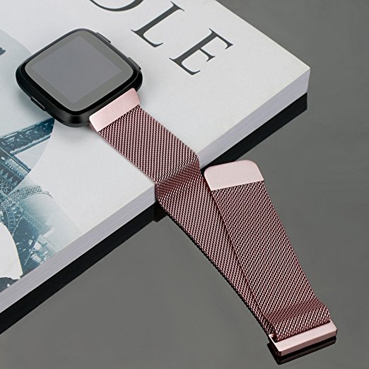 حزام شبكي ميلانيزي لساعة Fitbi - مراجعة Milanese Loop Magnetic وسعره