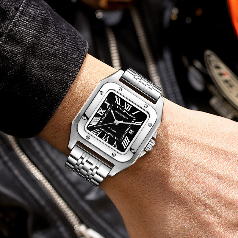 ساعة يد رجالية ميكانيكية أوتوم - مراجعة Cartier Watch Tank وسعره