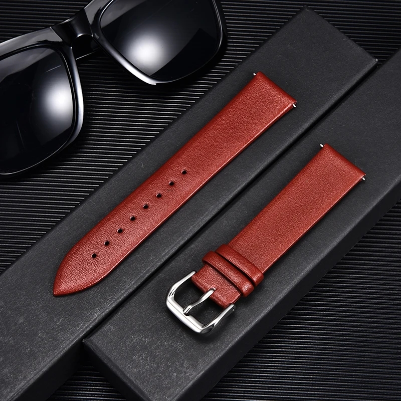 أربطة ساعة من جلد العجل رقيقة  - مراجعة Suede Strap Watch وسعره