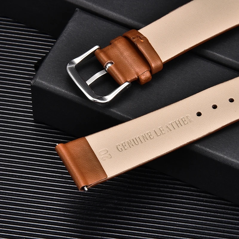 أربطة ساعة من جلد العجل رقيقة  - مراجعة Suede Strap Watch وسعره