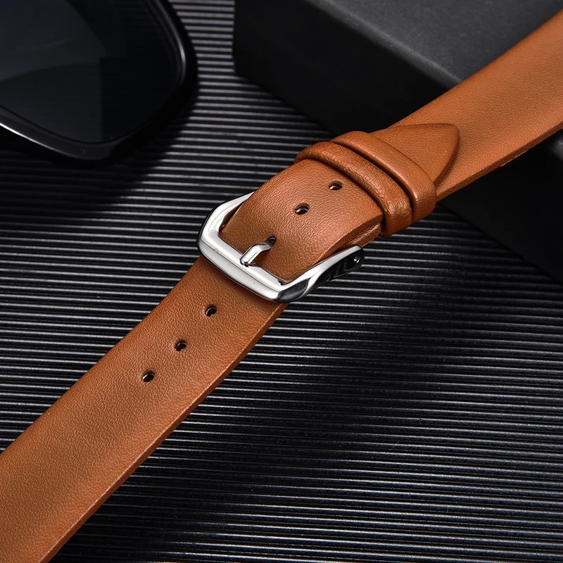 أربطة ساعة من جلد العجل رقيقة  - مراجعة Suede Strap Watch وسعره