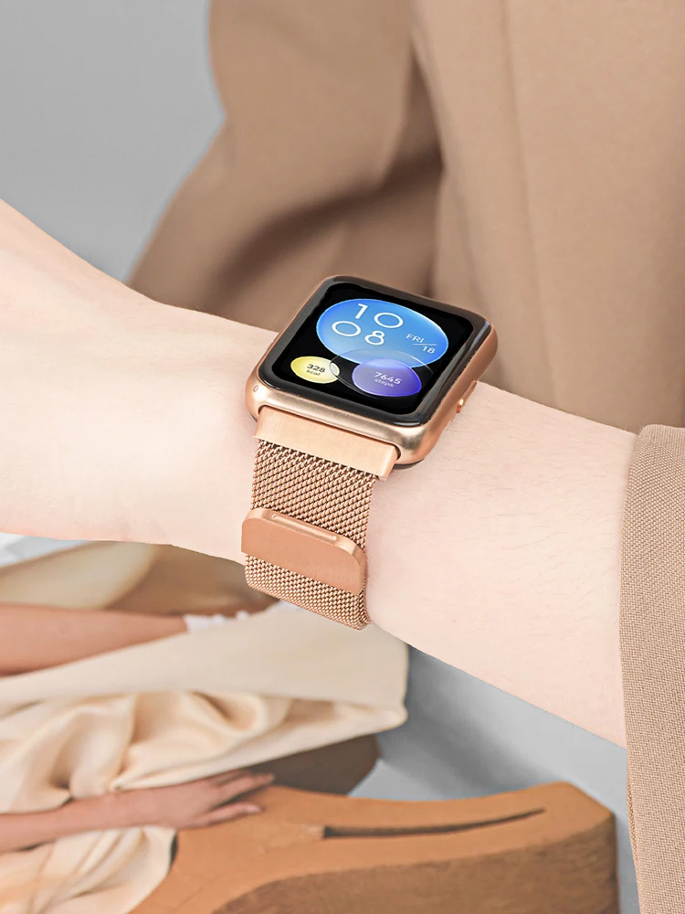 حزام حلقة ميلانو لساعة Huawei  - مراجعة Milanese Loop Magnetic وسعره